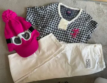 Admiral 니트 스웨터, 팬츠, 니트 모자 세트