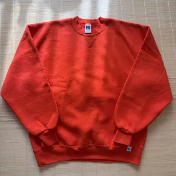 러셀 맨투맨 Russell USA 컨디션 최상 오렌지 90s
