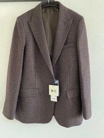 택 포함 미사용 새상품 유니클로C 트위드 테일러드 자켓