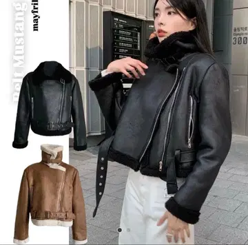 아우터 시즈니룩 아우터 가죽 무스탕 한국
