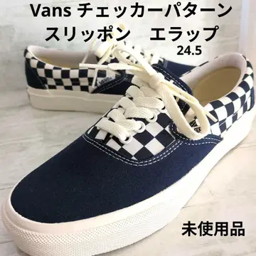 Vans 체커 패턴 슬립온 랩 24.5