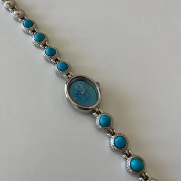 Disney TIME WORKS 터콰이즈 손목시계