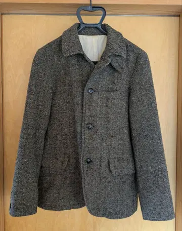 RINEN 남성용 트위드 헤링본 커버올