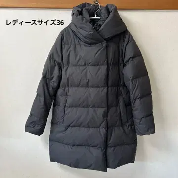 nano universe 다크 그레이 후드 부착 다운 자켓 사이즈 36