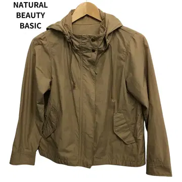 내추럴 뷰티 베이직 후드 부착 자켓 베이지 캐주얼 S