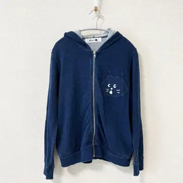 냐 데님풍 지퍼 후드티 2