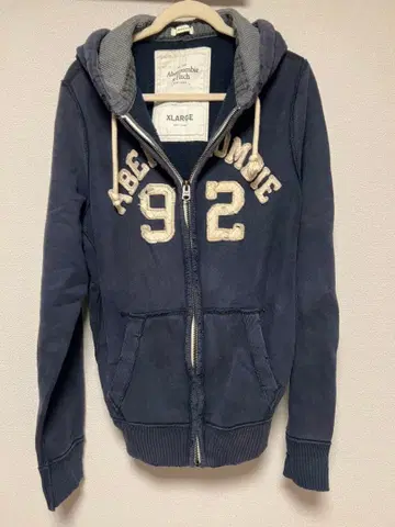 Abercrombie & Fitch 네이비 후드티 XL [ 남성용 ]