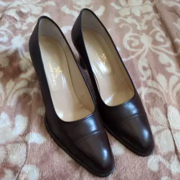 미사용 TANINO CRISCI 다크 브라운 하이힐 38