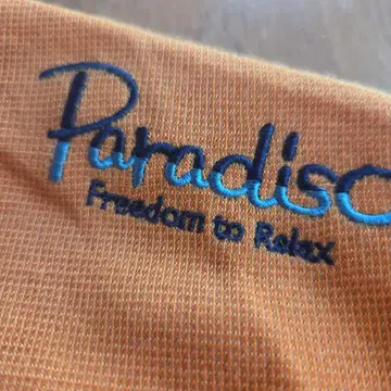 새상품급 골프 Paradise 오렌지 폴리에스테르 셔츠 L 사이즈