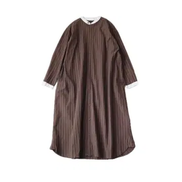 ICHI 클레릭 셔츠 원피스