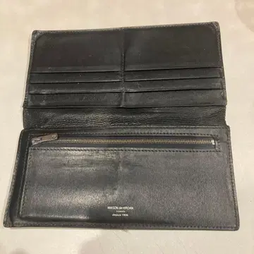 MAISON de HERRAN 블랙 가죽 장지갑