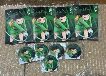 HUNTER x HUNTER web 복권 곤 캔뱃지 혜택 세트