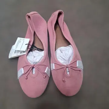 [ 미사용 새상품 ] ZARA 핑크 발레 슈즈 38
