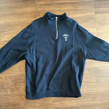 카오요리NAKAMAI 블랙 하프 지퍼 트레이닝복