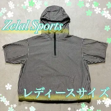 [ Zelal Sports ] 깅엄 체크 반팔 후드티 제라르 스포츠