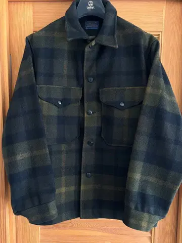 펜들턴 PENDLETON 울 블랙 올리브 체크 자켓