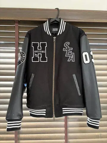 HYSTERIC GLAMOUR 바시티 자켓 블랙 M
