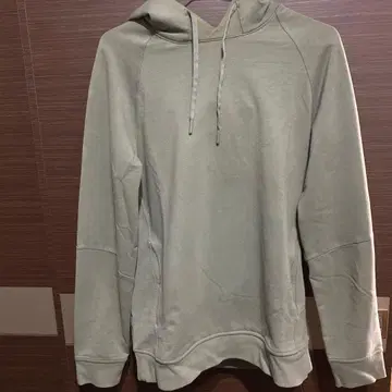 룰루레몬 라이트 그린 후드 부착 후드티