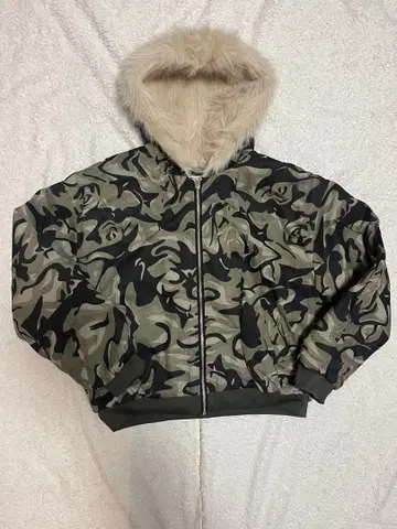 카모플라쥬 y2k 카모플라쥬 다운 자켓 L