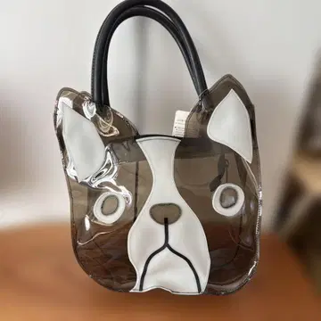 강아지 얼굴 디자인 토트백 스켈레톤