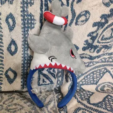 죠스 봉제 인형 머리띠 USJ 유니버셜