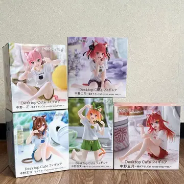 [미개봉] 5등분의 신부 고양이 홈웨어ver. 피규어 5자매 컴프 세트