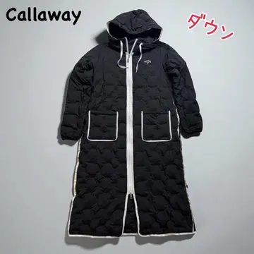 캘러웨이 다운 코트 롱 골프웨어 후드 부착