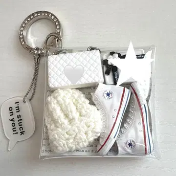가챠 파우치 CONVERSE 화이트