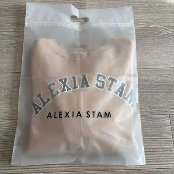 ALEXIA STAM 로고 트레이닝복 베이지 F 사이즈