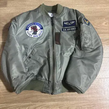 신상 TEDMAN 플라이트 자켓 MA-1 자수 와펜 카키 44