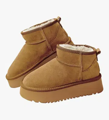 어그 부츠 통굽 무스탕 방한 캐주얼 24.0cm