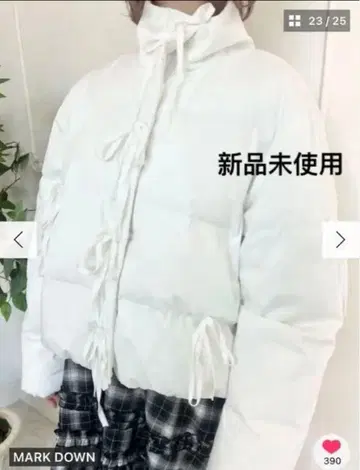 Merry Jenny 자켓 화이트 ribbon padded