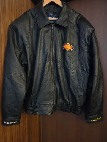 90s 00s 가죽 자켓 PREMIER 와펜 자수 구제 의류