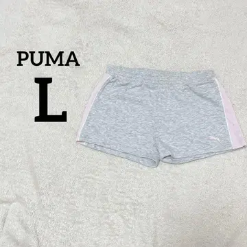 PUMA [ L ] 푸마 숏팬츠 그레이 핑크 하프 팬츠 운동