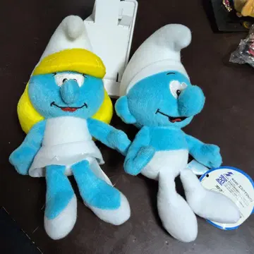 스머프 봉제 인형 2체 세트