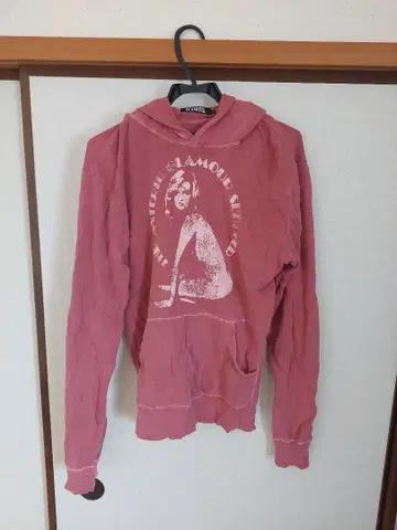 HYSTERIC GLAMOUR 핑크 후드티 L