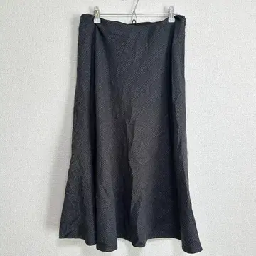 블랙 플레어 패턴 롱 스커트 [ 10호 L~XL 상당 ] 여성용