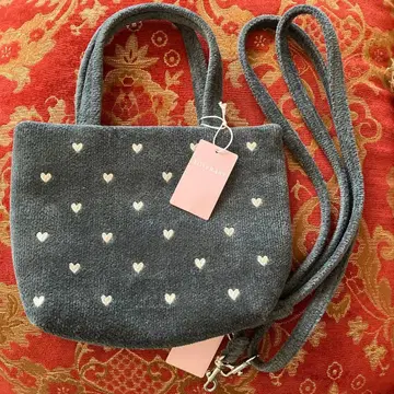 FEILER 러브러리 바이 페이러 러브러리 하트 백 그레이 숄더