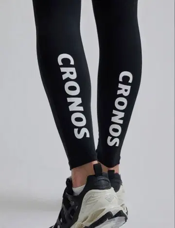 CRONOS 블랙 레깅스 사이드 포켓 포함