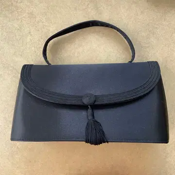 [ 히라타 후쿠모노 코게이 ] 히라타 나오토 블랙 포멀 태슬 핸드백