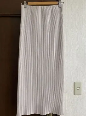 NOBLE 골지 타이트 스커트 38