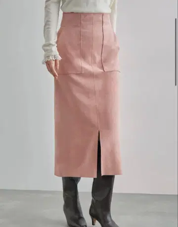 [ 새상품급 ] ROPE 스웨이드 포켓 부착 스커트