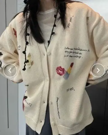 Ameri LITTLE FUNNY FACE KNIT CARDIGAN