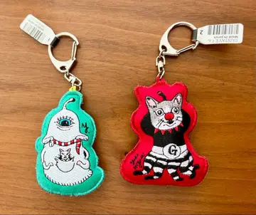 [ 미사용 ] 히구치 유코 서커스전 자수 키링 2세트