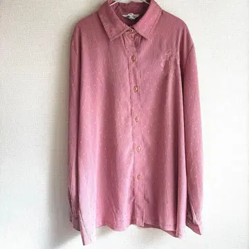 13호 아야메 핑크 긴팔 셔츠 자수