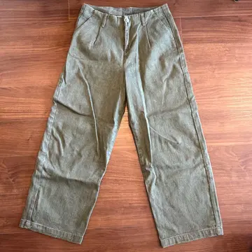 fvr. 와이드 팬츠 올리브 그린