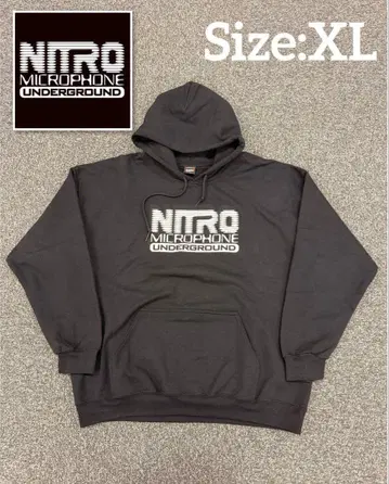 nitro microphone underground 후드티 구제 의류