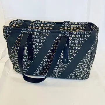 알바 로사 숄더 보스턴 백 블랙 핑크