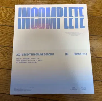 SEVENTEEN INCOMPLETE 블루레이