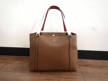 BALLY 브라운 토트백 복조리 가죽 브라운 52742